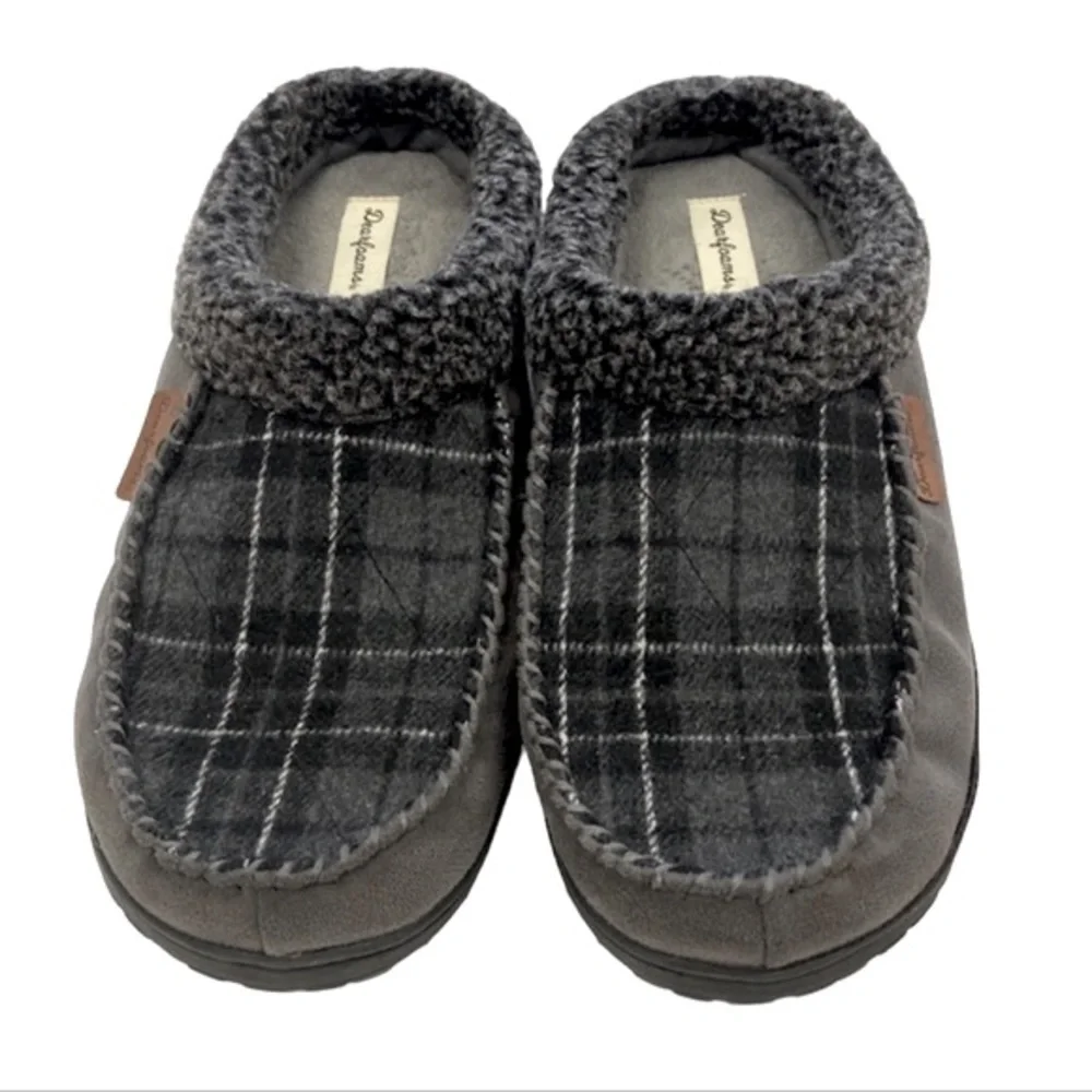 Dearfoams Brendan‎ Microfiber Indoor/Outdoor Suede Clog Whipstitch Slipp…